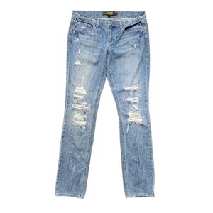 PINK Victoria's Secret Distressed Light Blue Denim Jeans